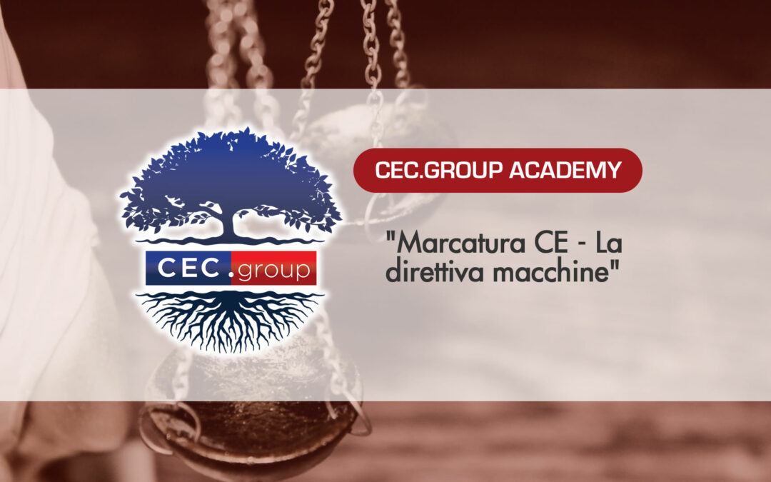 Marcatura CE – La direttiva macchine