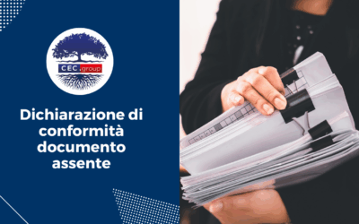 Dichiarazione di conformità documento assente